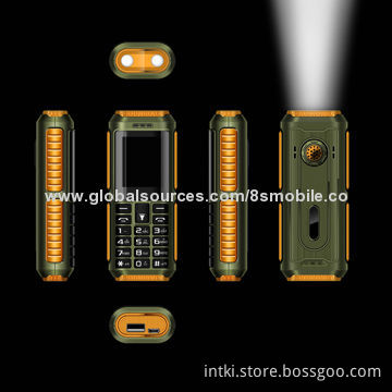 Outdoor Phone with Power Banks, At Same Time Also Can Recharge Electronics 1.77" Screen/LED Lighting